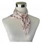 Preview: Foulard Shawl Silk Satin Stars Beige Pink Grey